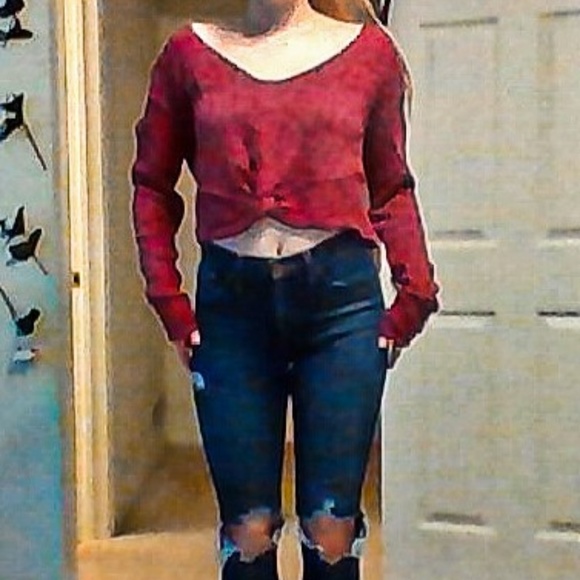 Free People Lightweight Sweater with Slight Crop - Picture 1 of 3
